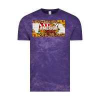 Cloud Purple america map sunflower license plate Vintage Tee - HRA Design Shop