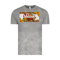 Cloud Rock america map sunflower license plate Vintage Tee - HRA Design Shop