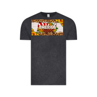 Vintage Black america map sunflower license plate Vintage Tee - HRA Design Shop