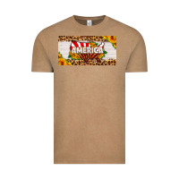 Vintage Coffee america map sunflower license plate Vintage Tee - HRA Design Shop