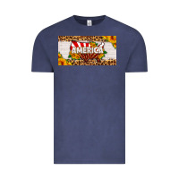 America Map Sunflower License Plate Vintage Tee | Teevron
