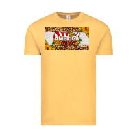 Vintage Mustard america map sunflower license plate Vintage Tee - HRA Design Shop