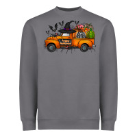 Storm happy halloween truck Heavyweight Sweatshirt - CowhideDigitalArt