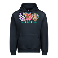 Navy Peace love Easter Urban Hoodie - NancyCooperArtShop