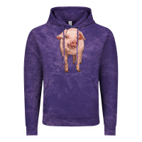 Cloud Purple pig Vintage Hoodie - RanaPortraitStore
