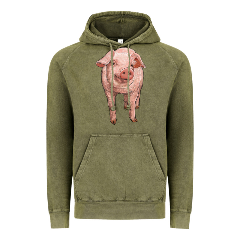 Pig Vintage Hoodie by RanaPortraitStore | Teevron