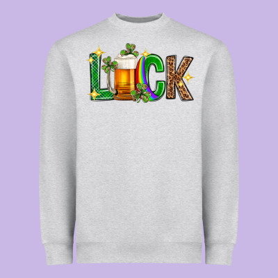 St. Patrick's Day Luck Beer Heavyweight Sweatshirt Designed By Neo Western