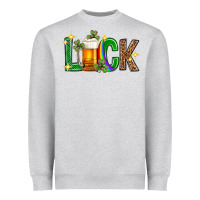 Heather Grey St. Patrick's Day luck beer Heavyweight Sweatshirt - Neo Western