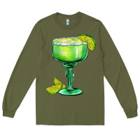 Army Green mexican margarita Long Sleeve Tee - AdoDesignShop