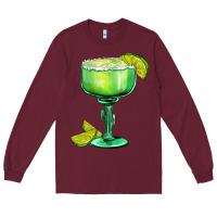 Burgundy mexican margarita Long Sleeve Tee - AdoDesignShop