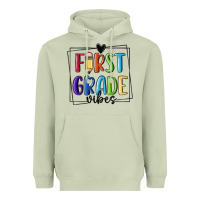Matcha 1st grade vibes Heavyweight Hoodie - MaliasSmallBusiness