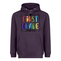 Plum 1st grade vibes Heavyweight Hoodie - MaliasSmallBusiness