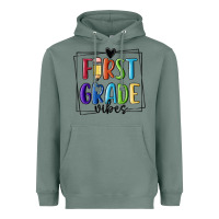 Sage 1st grade vibes Heavyweight Hoodie - MaliasSmallBusiness