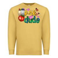 Antique Gold pre k school pencil dude Premium Sweatshirt - NancyCooperArtShop
