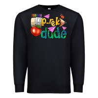 Black pre k school pencil dude Premium Sweatshirt - NancyCooperArtShop