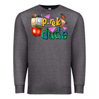 Charcoal Heather pre k school pencil dude Premium Sweatshirt - NancyCooperArtShop