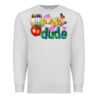 Dove Grey pre k school pencil dude Premium Sweatshirt - NancyCooperArtShop