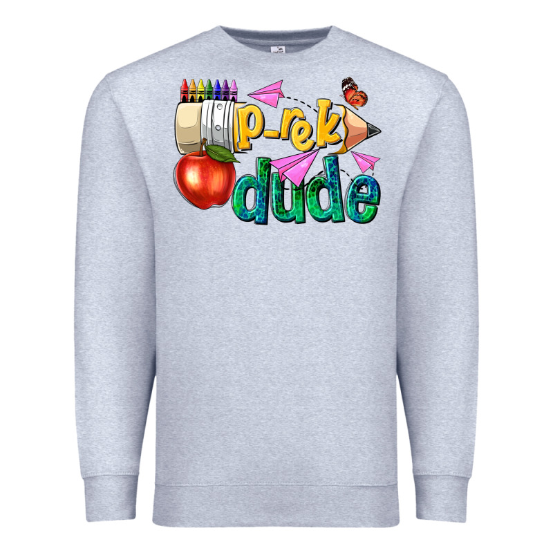 Pre K School Pencil Dude Premium Sweatshirt by NancyCooperArtShop | Teevron