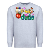 Heather Grey pre k school pencil dude Premium Sweatshirt - NancyCooperArtShop