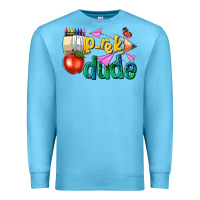 Ocean Blue pre k school pencil dude Premium Sweatshirt - NancyCooperArtShop