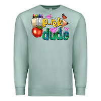 Seafoam pre k school pencil dude Premium Sweatshirt - NancyCooperArtShop