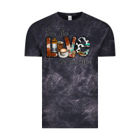 Cloud Black for the love of the coffe Vintage Tee - CowhideDigitalArt