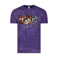 Cloud Purple for the love of the coffe Vintage Tee - CowhideDigitalArt