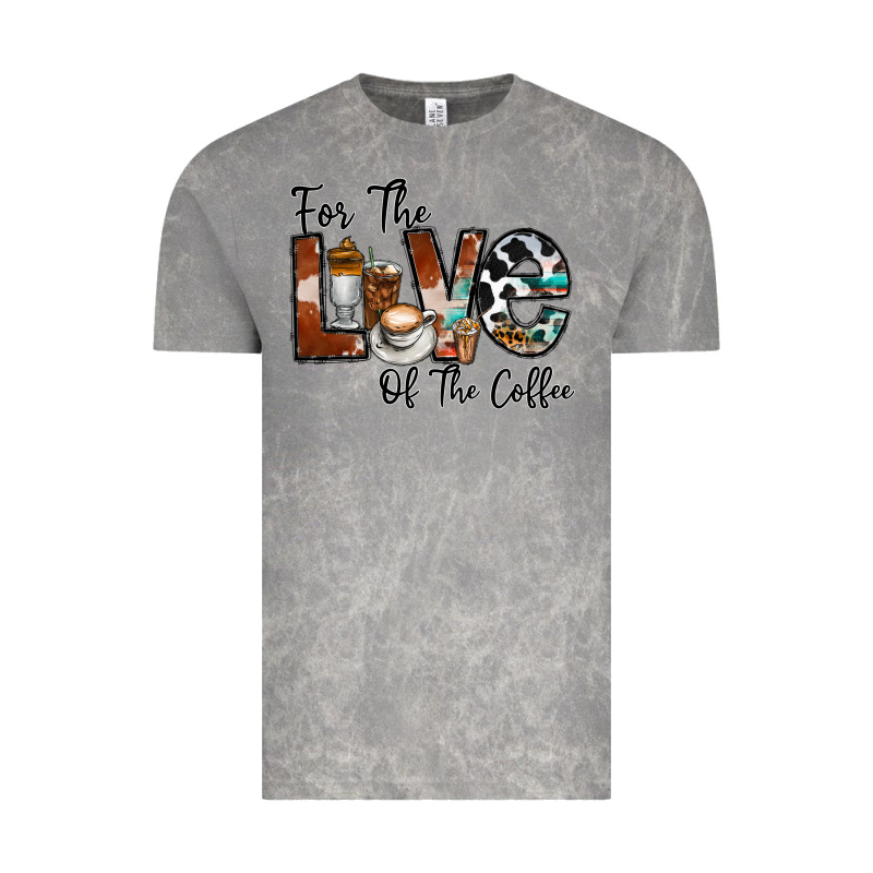 For The Love Of The Coffe Vintage Tee by CowhideDigitalArt | Teevron