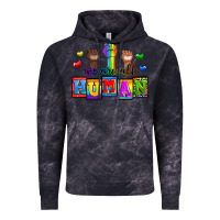 Cloud Black we are all human Vintage Hoodie - Zillion Design Studio