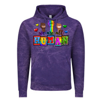 Cloud Purple we are all human Vintage Hoodie - Zillion Design Studio