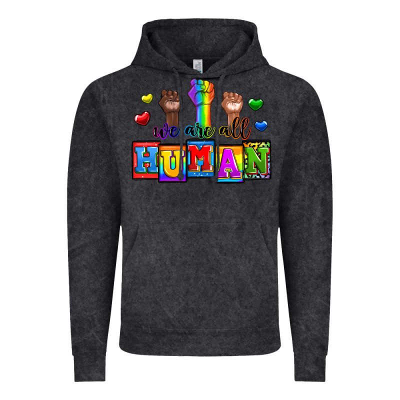 We Are All Human Vintage Hoodie by Zillion Design Studio | Teevron
