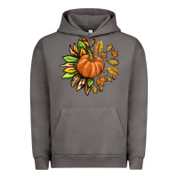 Pigment Tornado Fall Sunflower with Pumpkin Urban Hoodie - texasbilliewilder