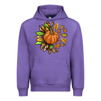 Tulip Fall Sunflower with Pumpkin Urban Hoodie - texasbilliewilder