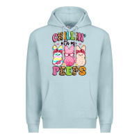 Blue Mist chillin' with my peeps Premium Hoodie - Artiststas