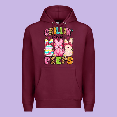 Chillin' With My Peeps Premium Hoodie Designed By Artiststas
