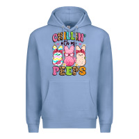 Colony Blue chillin' with my peeps Premium Hoodie - Artiststas