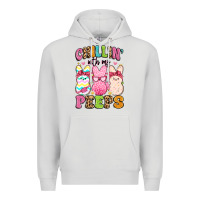 Dove Grey chillin' with my peeps Premium Hoodie - Artiststas