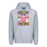 Heather Grey chillin' with my peeps Premium Hoodie - Artiststas