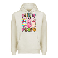 Oatmeal Heather chillin' with my peeps Premium Hoodie - Artiststas
