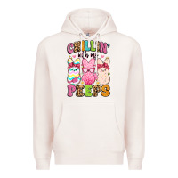 Pale Pink chillin' with my peeps Premium Hoodie - Artiststas