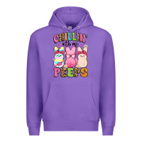 Purple chillin' with my peeps Premium Hoodie - Artiststas
