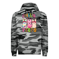 Slate Camo chillin' with my peeps Premium Hoodie - Artiststas