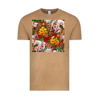 Vintage Camel christmas pig  tartan with  hay and christmas ligh Vintage Tee - FaDigitalArtStudio