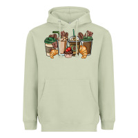 Matcha coffee coffee cups Heavyweight Hoodie - NancyCooperArtShop