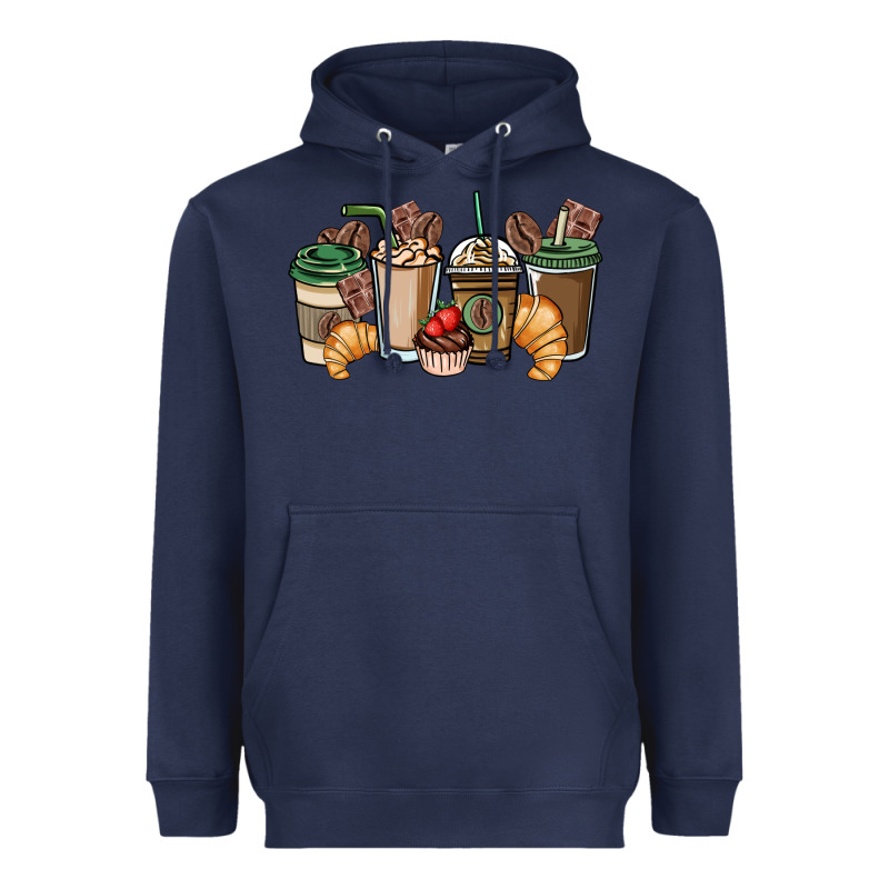 Coffee Coffee Cups Heavyweight Hoodie by NancyCooperArtShop | Teevron