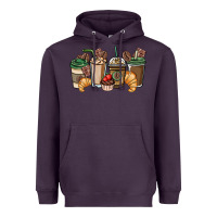 Plum coffee coffee cups Heavyweight Hoodie - NancyCooperArtShop