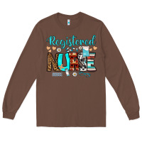 Chestnut registered nurse Long Sleeve Tee - BundleAndBundleShop