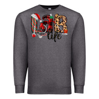Charcoal Heather lab life christmas Premium Sweatshirt - MaliasSmallBusiness