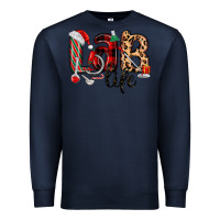 Navy lab life christmas Premium Sweatshirt - MaliasSmallBusiness