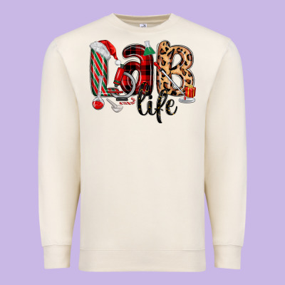 Lab Life Christmas Premium Sweatshirt Designed By Maliassmallbusiness